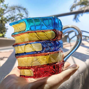 Vente en gros <span class=keywords><strong>de</strong></span> livres pliés peints à la main, tasses et tasses à café, verres en verre pour les amoureux des livres, lecteurs, bibliothécaires et écrivains - Product Image 1
