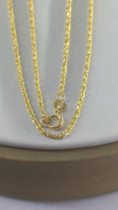 卸売18Kゴールドツイストロープネックレス-毎日の通勤/デート/宴会 & ユニセックスの機会のための光沢のある絶妙な豪華なギフト - Product Image 5