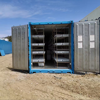 Conteneur de culture hydroponique de champignons Hezhou 40FT HM-40FT, système intelligent à haut rendement et à économie d'énergie, certifié ISO9001 pour les exploitations agricoles