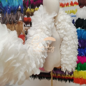 Boa de Plumas de Pavo <span class=keywords><strong>Blancas</strong></span> Grandes y Esponjosas de 2 Metros al por Mayor, Boa de Plumas de Pavo Barata para Espectáculos, Fiestas, Actuaciones en Escenario, Carnaval - Product Image 3