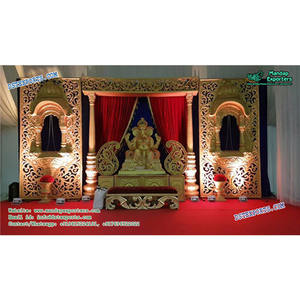 Traditional Grand <b>Wedding</b> Event Stage Decoration Ancient Mehndi Function Stage <b>Ornament</b> for Special Events - Product Image 1
