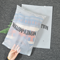 Sac plastique tpe réutilisable pour vêtements de bébé, 10 pièces, à fermeture éclair, emballage personnalisé mat givré