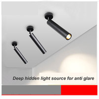 Projecteurs LED sur rail anti-éblouissement style ferme moderne, construction en aluminium, 7W, intensité variable, IRC élevé 92, garantie 5 ans, pour maison et bureau, installation facile