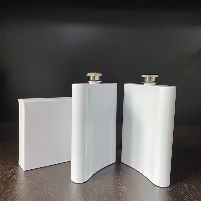 Hot Sale 304 Stainless Steel 8Oz 240Ml Blanks Sublimation Hip Flask For Dye Sublimation Heat Press