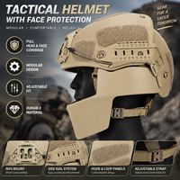 Casque tactique AirFrame avec protection faciale intégrale en Aramide – Équipement tactique de sécurité