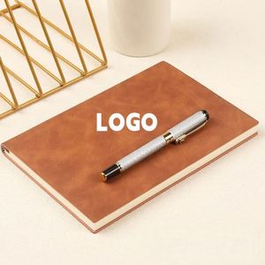 Cuaderno de piel de oveja personalizado para negocios, tapa dura, diario A5, cuaderno de fotografía con tapa dura, cuaderno de trabajo con papel rayado - Product Image 1