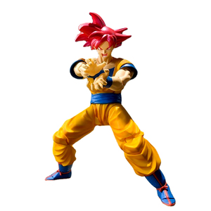 Figurine d'action SHF 6 pouces en PVC DBZ <span class=keywords><strong>Super</strong></span> <span class=keywords><strong>Saiyan</strong></span> God <span class=keywords><strong>Super</strong></span> <span class=keywords><strong>Saiyan</strong></span> ROSE rose noir <span class=keywords><strong>rouge</strong></span> cheveux Zamasu Son Goku DBZ - Product Image 1