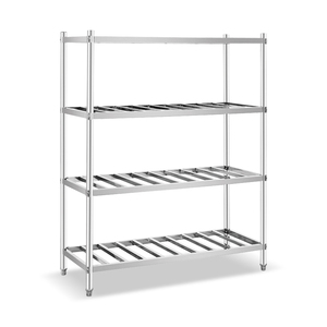 Facile à installer contre le <span class=keywords><strong>four</strong></span> mural Rack de rangement Cuisine Lavage Salle de bain Acier inoxydable Étagère à plaques d'angle à 5 niveaux - Product Image 3