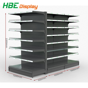 Scaffali di esposizione del supermercato della drogheria della <span class=keywords><strong>frutta</strong></span> <span class=keywords><strong>e</strong></span> della <span class=keywords><strong>verdura</strong></span> di legno resistenti di vendita calda con il cestino - Product Image 6