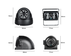 Bộ Máy Ghi Hình Video Xe Hơi DVR Di Động 4 Kênh 1080P GPS AHD Thẻ SD Với Hai Mặt Phía Trước Phía Sau 4 Camera Chống Nước - Product Image 3