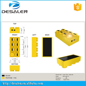 NEW Hình Dạng Gạch <span class=keywords><strong>USB</strong></span> 2.0 <span class=keywords><strong>7</strong></span> Cổng <span class=keywords><strong>USB</strong></span> <span class=keywords><strong>Hub</strong></span> Điều Khiển - Product Image 6