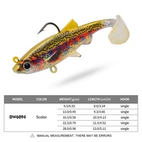 Appât souple en PVC multi-espèces en forme de poisson |   Leurre de pêche à la traîne avec hameçons pour la pêche en mer de la bar, du thon et du maquereau