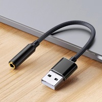 Interface Audio professionnelle USB carte son externe Microphone écouteur 2 en 1 USB à prise 3.5MM adaptateur de carte son Audio Aux