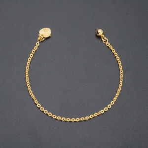 JXX Customizable Brass <b>Copper</b> Bracelet Chain Elegant 24K Gold Plated Hot Selling New Design for Girls Fashion Charm Accessory - Product Image 6