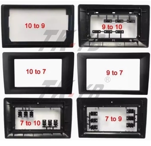Cadre d'installation de lecteur multimédia DVD audio de voiture classique en plastique noir UV de 9 pouces, accessoires intérieurs - Product Image 4