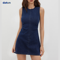 Robe Chemisier Jean Femme Ceinturée Taille Haute Maxi Lavée Col Chemise Manches Longues Poches Bureau Décontracté Grossiste