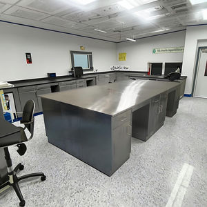 Edelstahl-Arbeitstisch für Labor oder Reinraum Metallplatten-Stil für Schul- oder Krankenhausnutzung - Product Image 1