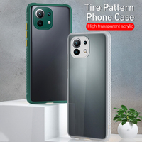 Tschick acrílico claro funda para Xiaomi Mi 11 10T Pro Lite POCO M3 X3 NFC para Redmi Note 9 Pro 9S Nota 9T 8 parachoques caso