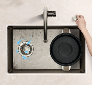 Évier de cuisine extra-large de haute qualité en acier inoxydable, finition nano <span class=keywords><strong>PDV</strong></span> gris canon, pour équipement de cuisine de restaurant - Product Image 6