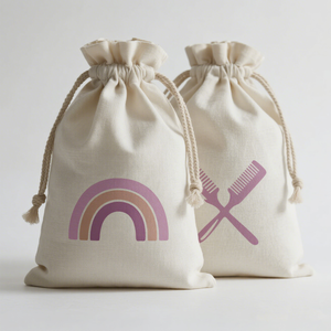 Custom <b>Printing</b> Raw Cotton Package Bags Natural Cotton Fabric Drawstring Bag Packing With Personal Care - Product Image 1