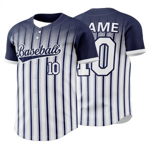 Maillot de sport pour homme à manches courtes, coupe ample, en polyester uni, avec impression par transfert thermique du nom de l'équipe personnalisé, respirant, séchage rapide, grandes tailles, fermeture boutonnée - Product Image 1
