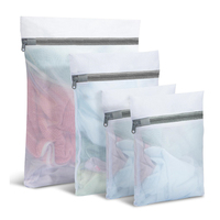 Offre Spéciale Logo personnalisé grande capacité délicate maille sac à linge réutilisable Portable voyage blanchisserie sac de lavage avec fermeture éclair colorée