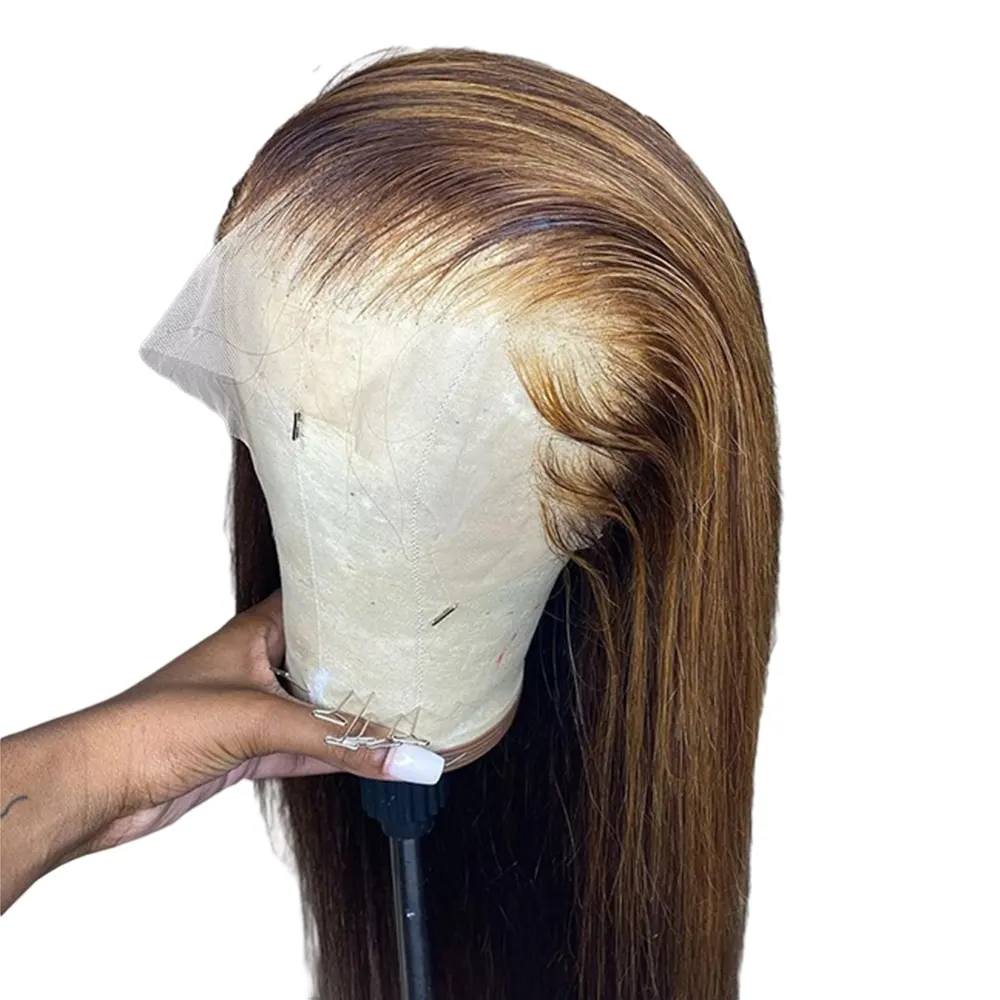 Трендовые волос парики с подсветкой парики из натуральных волос с Африканской структурой, 13X6 прозрачного кружева передние малазийские девственные человеческие волосы с эффектом деграде (переход от парики