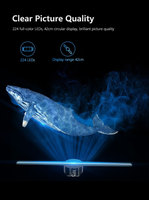 Moins cher 42cm HD affichage holographique 224 filature 3D projecteur LED publicité hologramme ventilateur Support livraison directe