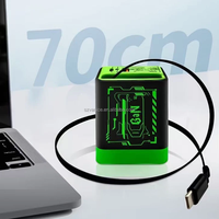 Chargeur USB Type C Super Rapide 67W GaN avec Prise EU US UK, Câble Type-C Rétractable Intégré, Chargeur Rapide USB-C PD Portable 67W