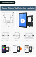 Panel Kontrol Rumah Pintar Sunworld YC-SM08P G2+ yang Ditingkatkan, 8 Inci, Terintegrasi, Tablet Android dengan RJ45 Poe, RAM 4G, WIFI 6, untuk RV/Garasi Listrik