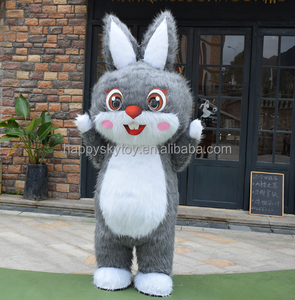 Disfraz de Mascota de <span class=keywords><strong>muñeca</strong></span> de conejo <span class=keywords><strong>inflable</strong></span> de dibujos animados Big Fat Bunny para puesta en escena ocasiones festivas disfraz de conejito <span class=keywords><strong>inflable</strong></span> - Product Image 5