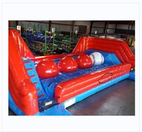 Airfun Grande balle gonflable wipeout jeu de sport Parcours d'obstacles gonflables anéantis Défi jeux gonflables