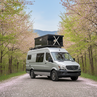 Tente de toit automatique en fibre de carbone pour pick-up, fourgonnette Sprinter, camping-car, tente de toit rigide électrique pour l'été, ouverture automatique personnalisée