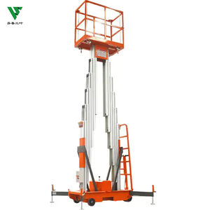 Tangga pengangkat listrik satu orang, baterai atau Manual pengangkat vertikal tiang ganda aluminium - Product Image 3