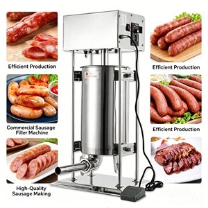 Chigreen Effiziente Rostfreie Edelstahl-Wurstfüllmaschine 4 Fülldüsen 60KG/H Kapazität für Heim- und Gewerbenutzung - Product Image 6