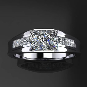 Anello con Design Geometrico Stile Matrimoniale per Donne - Product Image 1