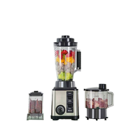 3-in-1 multifunctionele draagbare batterijblender, -molen en -mixer, heavy-duty roestvrij staal, 5+ snelheden, 3L capaciteit, milkshakemachine