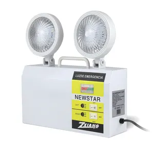 Luz de emergência recarregável do sinal da saída do ponto duplo do led 5w 10w para o acesso de emergência do fogo