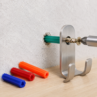 Cheville d'expansion en plastique PE vierge à 100 % Elehk pour maçonnerie et mur en bloc, vente directe usine, cheville d'expansion PE