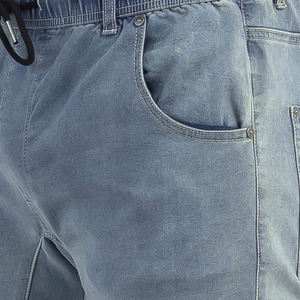 Shorts respirants pour hommes avec cordon de serrage à la taille, effet délavé, avec logo et design personnalisés, shorts d'été athlétiques pour hommes adultes, effet délavé - Product Image 5