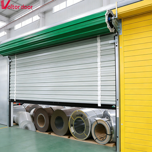 Portes à enroulement en acier modernes <span class=keywords><strong>de</strong></span> haute qualité, personnalisables, anti-effraction, pour extérieur, avec certification CE, prévention <span class=keywords><strong>de</strong></span> la rouille, usine <span class=keywords><strong>de</strong></span> Qingdao - Product Image 4
