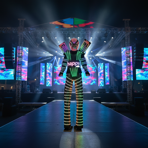 Robot Led Costume Party Interesante Light Dance Stilt Walker para fiestas Eventos Celebración - Product Image 1