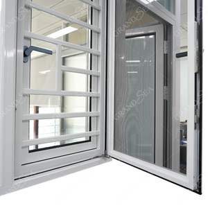 Fenêtre à battants en aluminium moderne, ouverture vers l'extérieur, double vitrage, écoénergétique, avec garde-corps de sécurité et moustiquaire - Product Image 4