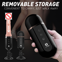 Machine à Dildo Motorisée Vibro-Masseur pour Femme, Pistolet Chauffant, Machine Sexuelle Automatique à Vitesses Réglables