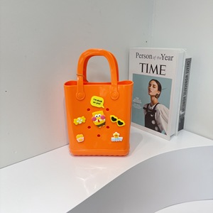 Bolsa de playa, cesta para lavar verduras, bolsa de gelatina, nueva bolsa de mano informal impermeable de EVA con diseño de dibujos animados y orificios DIY, transfronteriza - Product Image 2