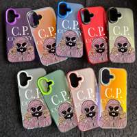 Coque de téléphone tendance rose motif homme avec chapeau, en PC, pour iPhone XR XS 11 12 13 14 Mini 15 16 17 Pro Max, de la marque CP Company