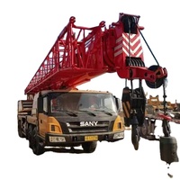 Grue mobile d'occasion de 80 tonnes à vendre, pompe Cummins à couple élevé, hauteur de levage de 50 m, faible consommation de carburant, haute efficacité