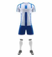 Maillots de football personnalisés à manches courtes, à séchage rapide, rayés, uniformes de football pour les joueurs
