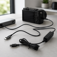 Câble d'alimentation pour appareil photo de type C AC-L100, cordon de chargement pour Sony DCR-HC88 DCR-HC88 EDSC-S30 noir