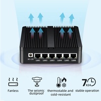 Routeur pare-feu sans ventilateur HLY Quad Core J1900 6 Gigabit Ethernet LAN I211 NIC 4G LTE Pfsense Mini PC de bureau